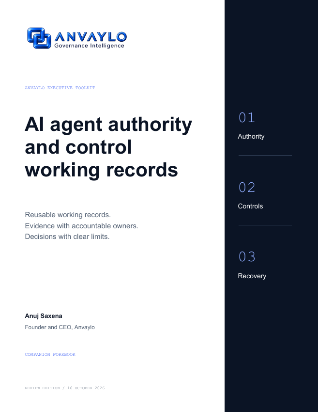 AI Agent Oversight Toolkit: Companion workbook cover