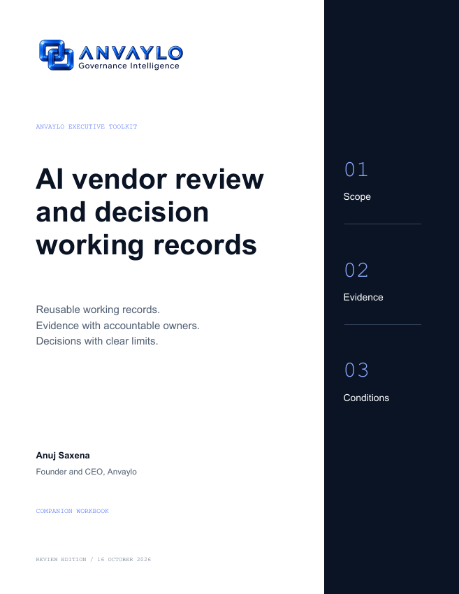 AI Vendor Review Toolkit: Companion workbook cover